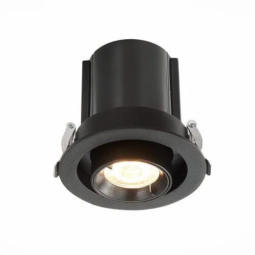 Светильник точечный LED ST702.338.12 ST-Luce чёрный 1 лампа, основание чёрное в стиле хай-тек  фото 2
